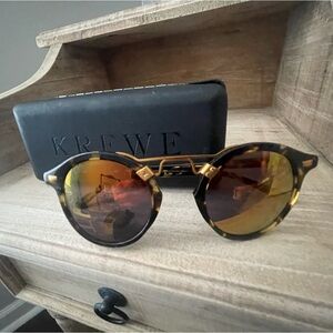KREWE ST. LOUIS MIRRORED SUNGLASSES